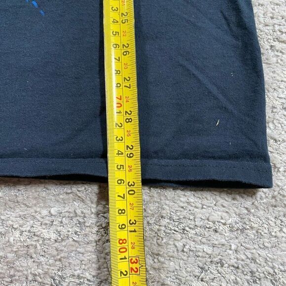 Vintage Y2K Grim Reaper Graveyard 3D Print Tee T Shirt - Picture 7 of 7